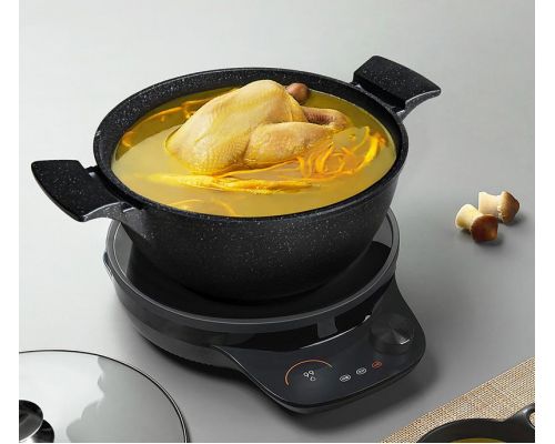 Каструля Fissman Grande 7.7л з антипригарним покриттям TouchStoneForte Каструля Fissman Grande 7.7л з антипригарним покриттям TouchStoneForte