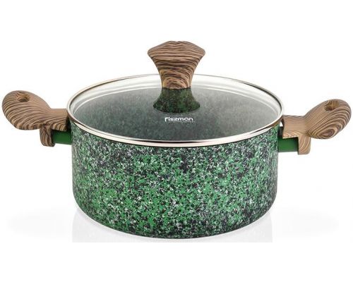 Каструля Fissman Malachite 4.7л з антипригарним покриттям EcoStone Каструля Fissman Malachite 4.7л з антипригарним покриттям EcoStone