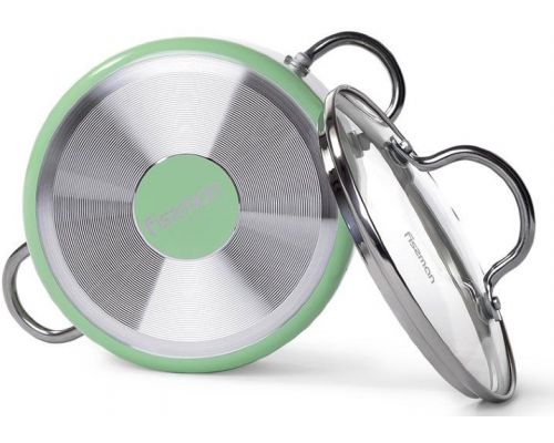 Каструля Fissman Mini Chef Green 1.3л з антипригарним покриттям Каструля Fissman Mini Chef Green 1.3л з антипригарним покриттям