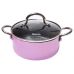 Каструля Fissman Mini Chef Pink 1.3л з антипригарним покриттям