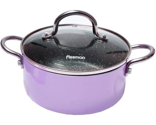 Каструля Fissman Mini Chef Purple 1.8л з антипригарним покриттям Каструля Fissman Mini Chef Purple 1.8л з антипригарним покриттям