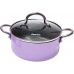 Каструля Fissman Mini Chef Purple 1.8л з антипригарним покриттям