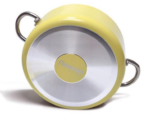 Каструля Fissman Mini Chef Yellow 1.3л з антипригарним покриттям Каструля Fissman Mini Chef Yellow 1.3л з антипригарним покриттям
