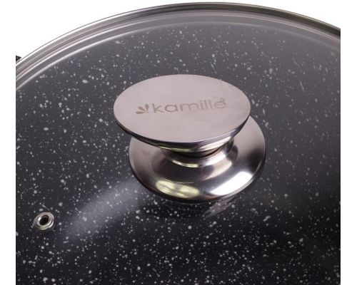 Кастрюля Kamille Landes 6.5л с литыми алюминиевыми ручками Кастрюля Kamille Landes 6.5л с литыми алюминиевыми ручками