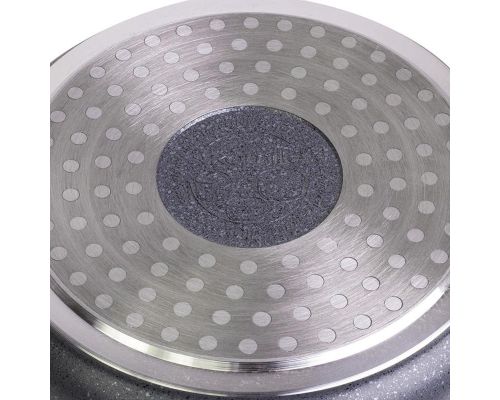 Каструля Kamille Landes Grey 2.3л з литими алюмінієвими ручками