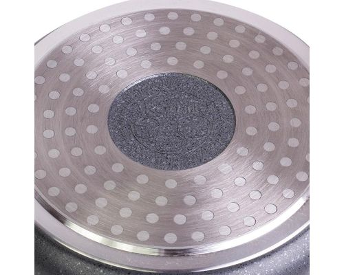 Кастрюля Kamille Landes Grey 4.5л с литыми алюминиевыми ручками Кастрюля Kamille Landes Grey 4.5л с литыми алюминиевыми ручками