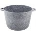 Каструля Kamille Snow Marble 10л індукційна з антипригарним покриттям