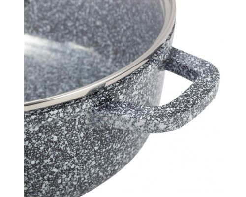 Кастрюля Ofenbach Snow Marble 4.5л индукционная с антипригарным покрытием