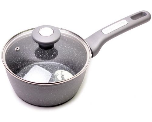 Ковш Kamille Grey Gotland Ø16см со стеклянной крышкой Ковш Kamille Grey Gotland Ø16см со стеклянной крышкой
