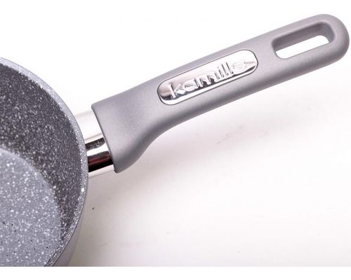 Ковш Kamille Grey Gotland Ø18см со стеклянной крышкой