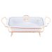 Мармит Kamille Food Warmer "In Gold" керамическая форма 1.3л, 30.5см с подогревом