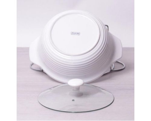 Мармит Kamille Food Warmer керамическая кастрюля 2.4л Ø28см с подогревом