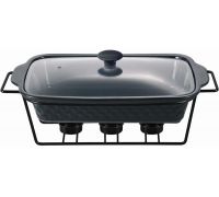 Мармит Kamille Golden Heat керамическая форма 2л 36х21х11см с подставкой и подогревом