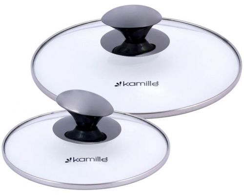 Набір 2 каструлі Kamille Groningen 1.5л, 3л з нержавіючої сталі з 5-шаровим індукційним дном