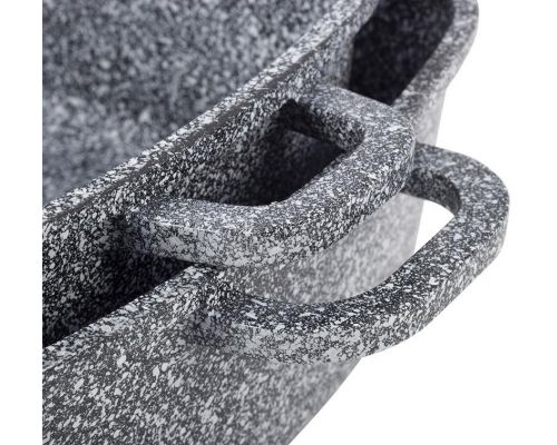 Набір 2 квадратні каструлі Ofenbach Snow Marble 2.3л, 4.4л з двома прихватками