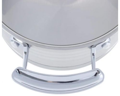 Набір 3 каструлі Kamille Casserote 1.7л, 2.4л, 3.1л з нержавіючої сталі зі скляними кришками