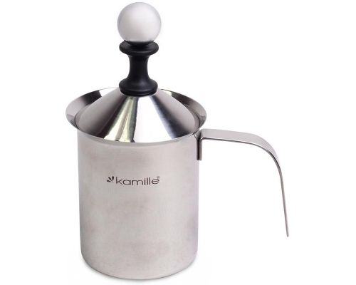 Вспениватель для молока Kamille Frother 400мл, ручной Вспениватель для молока Kamille Frother 400мл, ручной