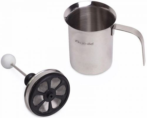 Вспениватель для молока Kamille Frother 400мл, ручной Вспениватель для молока Kamille Frother 400мл, ручной
