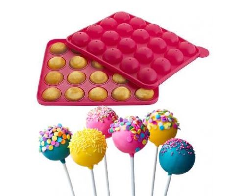 Силиконовая форма для Кейк Попсов (CAKE POPS) 23х19см 20 ячеек Силиконовая форма для Кейк Попсов (CAKE POPS) 23х19см 20 ячеек