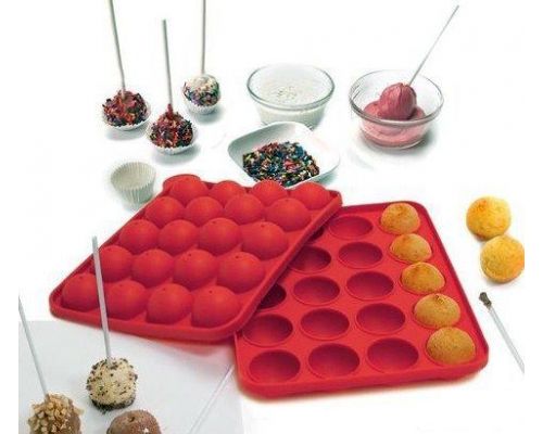 Силиконовая форма для Кейк Попсов (CAKE POPS) 23х19см 20 ячеек Силиконовая форма для Кейк Попсов (CAKE POPS) 23х19см 20 ячеек