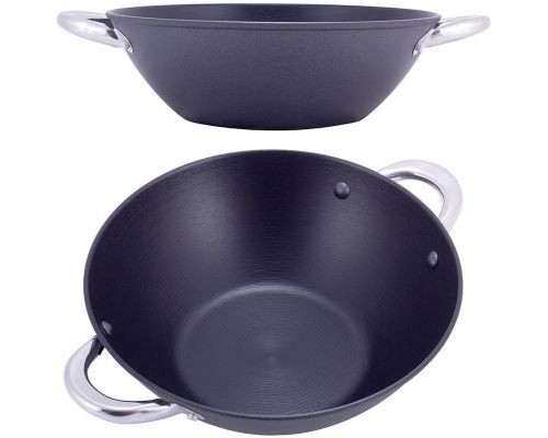Казан чугунный "Wok" 3.6л, с антипригарным покрытием и аромо-крышкой Казан чугунный "Wok" 3.6л, с антипригарным покрытием и аромо-крышкой