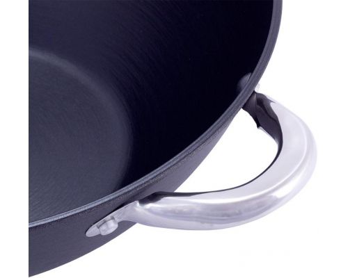 Казан чугунный "Wok" 3л, с антипригарным покрытием и аромо-крышкой Казан чугунный "Wok" 3л, с антипригарным покрытием и аромо-крышкой