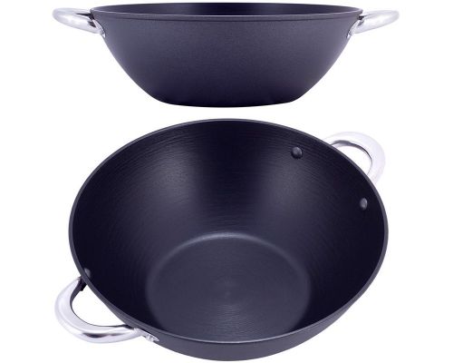 Казан чугунный "Wok" 4.5л, с антипригарным покрытием и аромо-крышкой Казан чугунный "Wok" 4.5л, с антипригарным покрытием и аромо-крышкой