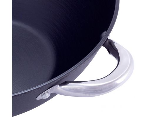 Казан чугунный "Wok" 4.5л, с антипригарным покрытием и аромо-крышкой Казан чугунный "Wok" 4.5л, с антипригарным покрытием и аромо-крышкой