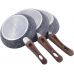 Набор 3 сковороды Kamille Grey Marble Ø20см, Ø24см, Ø28см, индукционные с антипригарным покрытием