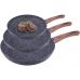 Набор 3 сковороды Kamille Grey Marble Ø20см, Ø24см, Ø28см, индукционные с антипригарным покрытием