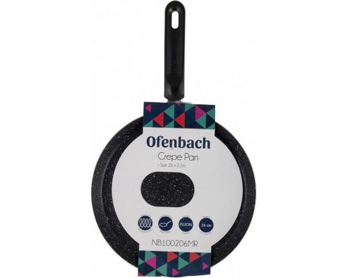 Сковорода блинная Ofenbach Black Marble Ø26см с мраморным покрытием Сковорода блинная Ofenbach Black Marble Ø26см с мраморным покрытием