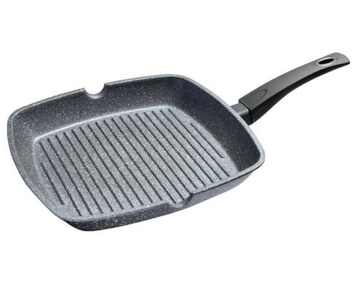 Сковорода-гриль Fissman Grey Stone 24х24см с антипригарным покрытием "Platinum" Сковорода-гриль Fissman Grey Stone 24х24см с антипригарным покрытием "Platinum"