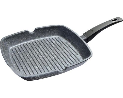 Сковорода-гриль Fissman Grey Stone 28х28см с антипригарным покрытием "Platinum" Сковорода-гриль Fissman Grey Stone 28х28см с антипригарным покрытием "Platinum"