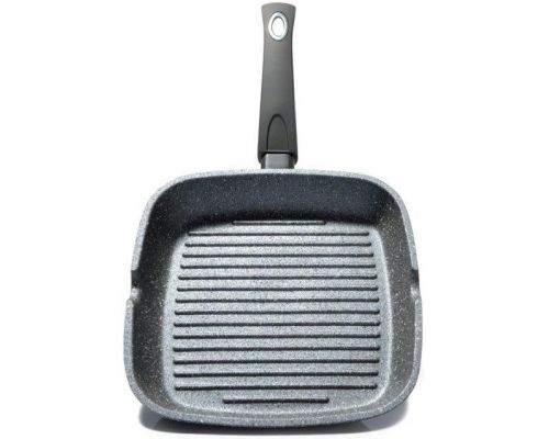 Сковорода-гриль Fissman Grey Stone 28х28см с антипригарным покрытием "Platinum" Сковорода-гриль Fissman Grey Stone 28х28см с антипригарным покрытием "Platinum"