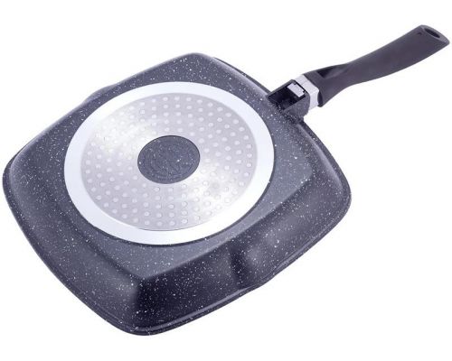 Сковорода-гриль Kamille Grill Pan 28х28см зі скляною кришкою