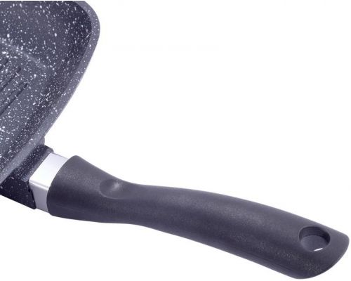 Сковорода-гриль Kamille Grill Pan 28х28см зі скляною кришкою