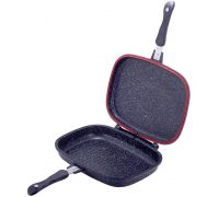 Сковорода-гриль Kamille Grill Pan двухсторонняя прямоугольная 32х24х7.5см