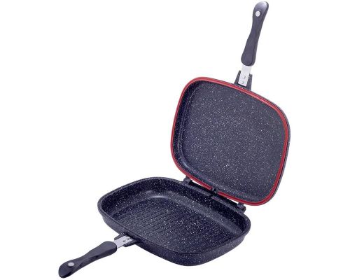 Сковорода-гриль Kamille Grill Pan двухсторонняя прямоугольная 32х24х7.5см Сковорода-гриль Kamille Grill Pan двухсторонняя прямоугольная 32х24х7.5см