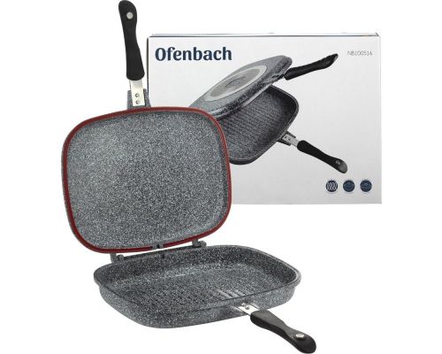 Сковорода-гриль Ofenbach Grill Pan двойная 32х24х7см с антипригарным покрытием