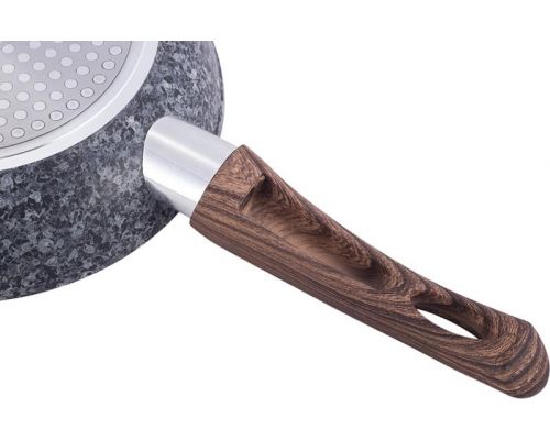 Сковорода Kamille Grey Marble Ø28см індукційна з антипригарним покриттям