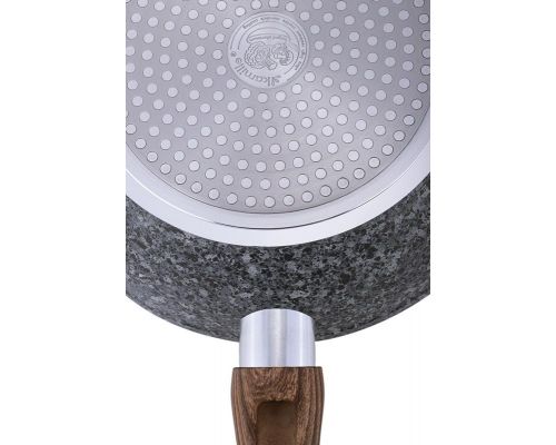 Сковорода-сотейник Kamille Grey Marble Ø28см індукційна з антипригарним покриттям