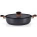 Сотейник Fissman Diamond Grey Ø28см с каменным антипригарным покрытием