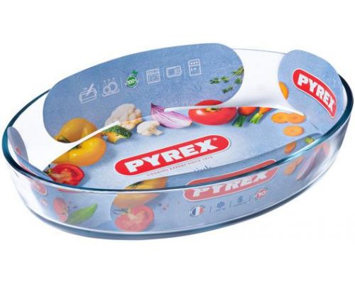 Форма для выпечки овальная Pyrex Essentials 39х27см, жаропрочное стекло Форма для выпечки овальная Pyrex Essentials 39х27см, жаропрочное стекло