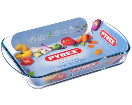 Форма для выпечки Pyrex Essentials 35х23х5см, жаропрочное стекло Форма для выпечки Pyrex Essentials 35х23х5см, жаропрочное стекло
