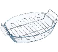Форма для выпечки с решеткой Pyrex Irresistible 39х27х7см, жаропрочное стекло