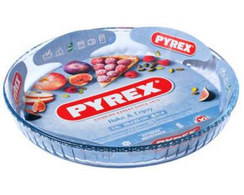 Форма для запекания Pyrex Bake&Enjoy Ø25х3см, жаропрочное стекло Форма для запекания Pyrex Bake&Enjoy Ø25х3см, жаропрочное стекло