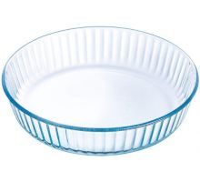 Форма для запекания Pyrex Bake&Enjoy Ø26х6см, жаропрочное стекло, рифленая