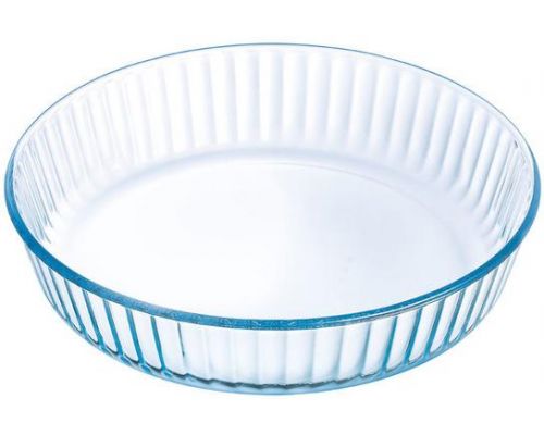 Форма для запекания Pyrex Bake&Enjoy Ø26х6см, жаропрочное стекло, рифленая Форма для запекания Pyrex Bake&Enjoy Ø26х6см, жаропрочное стекло, рифленая