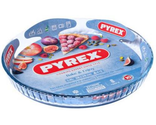 Форма для запекания Pyrex Bake&Enjoy Ø27х3.5см, жаропрочное стекло Форма для запекания Pyrex Bake&Enjoy Ø27х3.5см, жаропрочное стекло