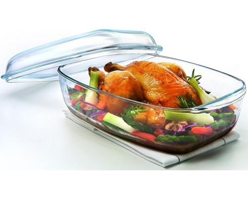 Форма для запекания (утятница) Pyrex Essentials 37х22см (6.5л), жаропрочное стекло Форма для запекания (утятница) Pyrex Essentials 37х22см (6.5л), жаропрочное стекло